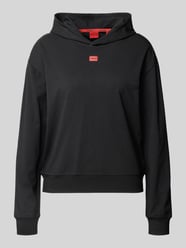Bluza z kapturem o kroju regular fit z mieszanki bawełny i modalu model ‘SIGNATURE’ od HUGO - 32