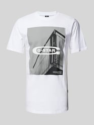 T-Shirt mit Motiv- und Label-Print Modell 'oldskool' von G-Star Raw Weiß - 2