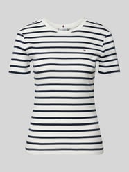 T-shirt z czystej bawełny w kroju slim fit od Tommy Hilfiger - 10