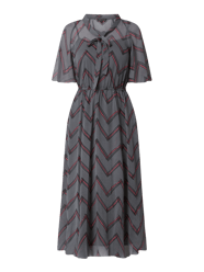 Kleid mit Zickzack-Muster  von Emporio Armani Grau / Schwarz - 7