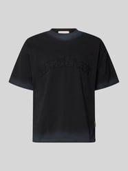T-shirt z Wyhaftowane logo i Okrągły dekolt od ANOTHER COTTON LAB - 16