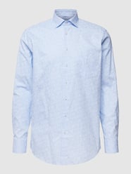 Freizeithemd mit Paisley-Muster Modell 'Spread Kent' von SEIDENSTICKER REGULAR FIT Blau - 40