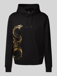 Hoodie mit Kapuze Modell 'FELPA' von ARMANI EXCHANGE Schwarz - 10