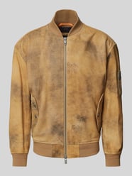 Bomberjacke mit gerippten Abschlüssen Modell 'Jotaco' von BOSS Orange Braun - 40