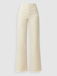 Wide Leg Hose mit Stretch-Anteil Modell 'Ruby' von JC Sophie Weiß - 8