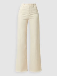 Wide Leg Hose mit Stretch-Anteil Modell 'Ruby' von JC Sophie Beige - 48