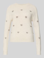 Sweter z dzianiny o kroju regular fit z intarsjami model „DOFFY INTARSIA” od VERO MODA - 31