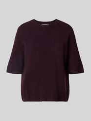 Relaxed Fit Strickpullover aus reiner Wolle von COMMA Bordeaux - 36