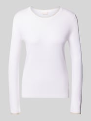 Regular Fit Longsleeve aus Viskose-Mix mit Rundhalsausschnitt von Liu Jo White - 27