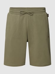 Sweatshorts mit Logo-Stitching von Napapijri Grün - 45