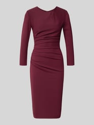 Cocktailkleid mit Raffungen von Rinascimento Bordeaux - 38