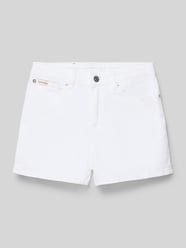 szorty jeansowe z detal z logo od Calvin Klein Jeans - 3