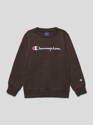 Sweatshirt mit Label-Stitching von CHAMPION Braun - 37