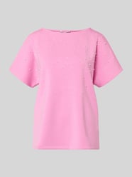 T-shirt met ronde hals en Parels van Christian Berg Woman Fuchsia - 17