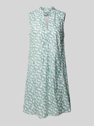 Knielanges Kleid mit Tunikakragen von Marc O'Polo Grün - 16