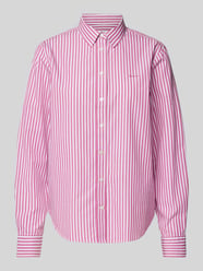 Hemdbluse mit Label-Stitching von Gant Pink - 37
