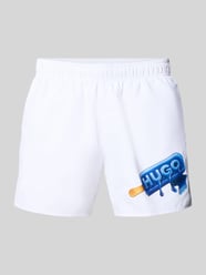 Zwembroek met motiefprint van HUGO Blue - 37