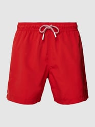 Badehose mit Tunnelzug Modell 'Basic' von s.Oliver RED LABEL Rot - 24