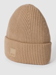 Beanie mit Label-Detail von Marc O'Polo Denim Beige - 5