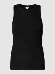 Top in fijnriblook, model 'Jamie' van Object Grijs / zwart - 23