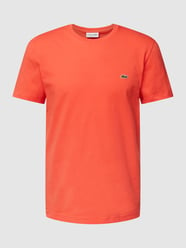 Regular Fit T-Shirt mit Label-Patch von Lacoste Orange - 11