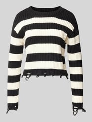 Pullover met lange mouwen en ronde hals, model 'MERCER' van Vero Moda - 8