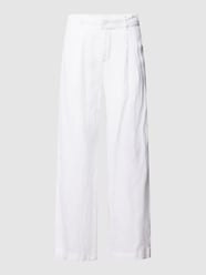 Linnen broek met paspelzak aan de achterkant Model 'DENISE' van Gina Tricot Wit - 26