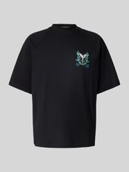 Oversized T-Shirt mit Label-Print von Carlo Colucci - 25