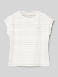 T-Shirt mit Label-Stitching von Calvin Klein Jeans - 34