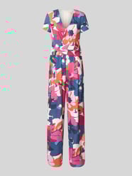Jumpsuit mit V-Ausschnitt und Taillenband von Vera Mont - 18