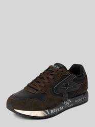 Sneakers met labeldetails, model 'FIBER M VANISH' van Replay - 11