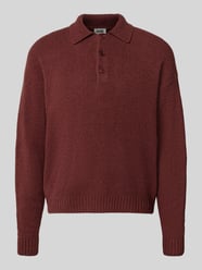 Sweter z dzianiny z kołnierzykiem polo model 'BEKKET' od DRYKORN - 10