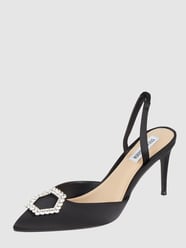 Pumps van satijn, model 'Lucent' van Steve Madden Zwart - 6