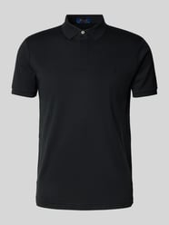 Custom Slim Fit Poloshirt mit Logo-Stitching Modell 'INTERLOCK' von Polo Ralph Lauren Schwarz - 46