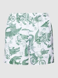 Shorts mit Allover-Muster von Lacoste Weiß - 8