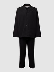 Pyjama mit Label-Stitching von BOSS Schwarz - 42
