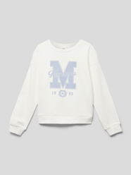Sweatshirt mit Motiv-Print Modell 'dublini' von Mango Weiß - 47
