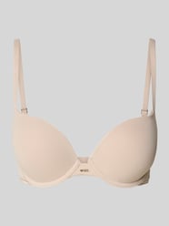 Biustonosz push up z obszyciem koronką model ‘PURE’ od BOSS - 3