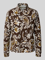 Relaxed fit blouse met lange mouwen van katoenmix van s.Oliver RED LABEL - 7