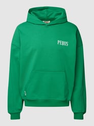 Hoodie mit Label-Print von PEQUS Grün - 41