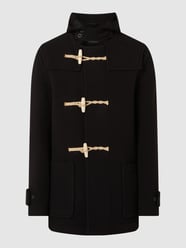 Dufflecoat aus Wollmischung 'Mid Monty' von Gloverall Grau / Schwarz - 7