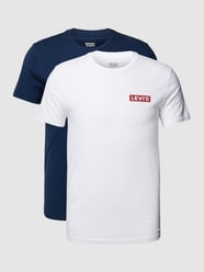 T-Shirt mit Label-Print im 2er-Pack von Levi's® Weiß - 10