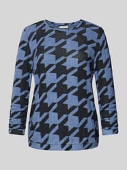 Regular fit shirt met 3/4-mouwen van viscosemix met all-over motief van Tom Tailor - 21