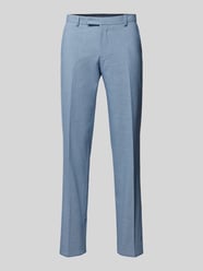 Straight leg pantalon van scheerwol met persplooien van Christian Berg Men - 27