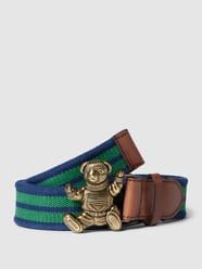 Stoffgürtel in Two-Tone-Machart mit Streifenmuster Modell 'BEAR' von Polo Ralph Lauren Blau - 19