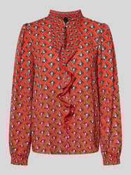 Regular Fit Bluse im Allover-Look mit Volants von Marc Cain - 37