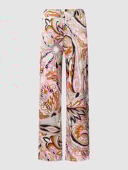 Hose mit Allover-Print von Milano Italy Weiß - 31