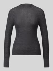 Sweter półgolf o kroju slim fit z czystej wełny od Jake*s Collection - 15
