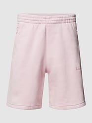 Sweatshorts mit Brand-Stitching von adidas Originals Rosa - 6