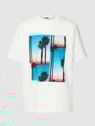 T-Shirt aus reiner Baumwolle mit Motiv-Print von Antony Morato Weiß - 43